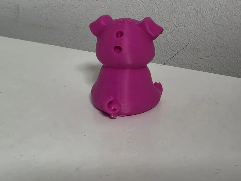 Adorable Little Pig Keychain - Free 3D Print Model - MakerWorld