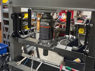 Harbor Freight - 20 ton press roller guide plate