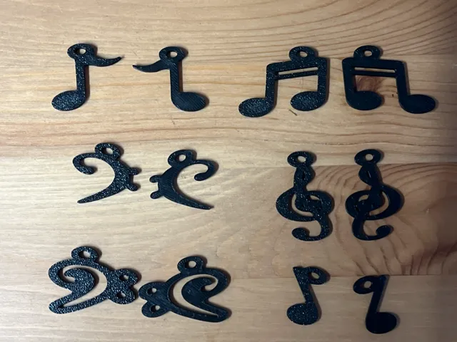 music note earrings
