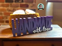 Inscription décorative Handmade with love — photo 1
