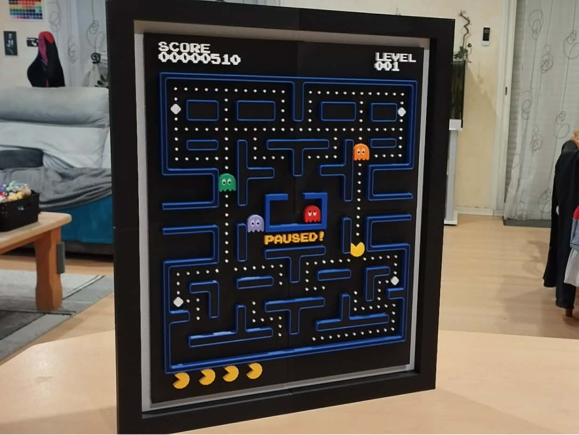 Frame for Pac-Man 3D Wall Art