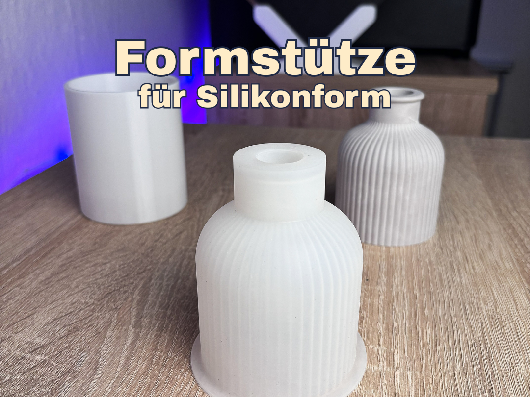 Formstütze für Silikonform "Vase geriffelt"