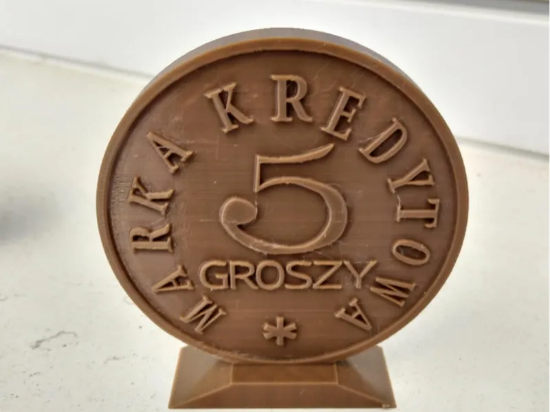 5 groszy military coin WLKP military cooperative