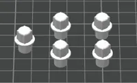 5 pieces - 0.2mm layer, 2 walls, 15% infill