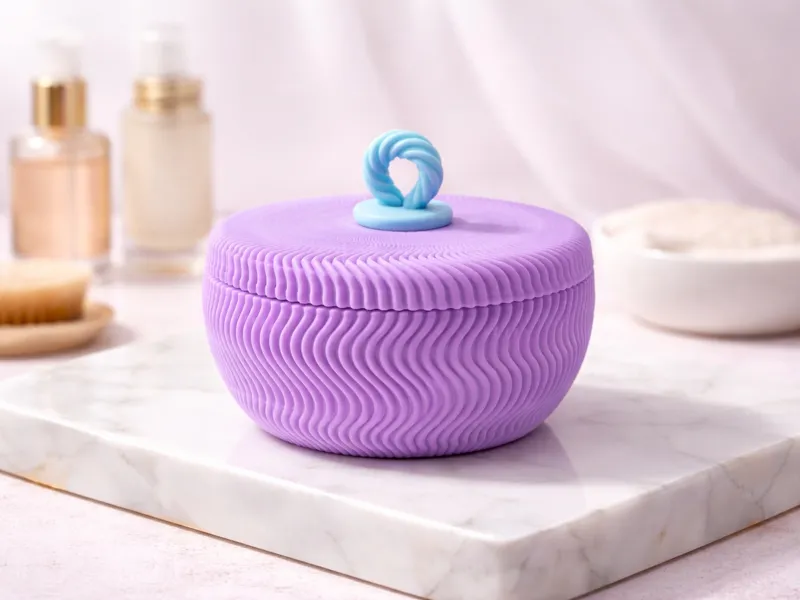 Elegant geometric wave desk box