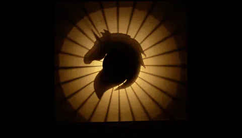 Unicorn silhouette led lamp
