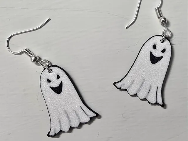 ghost Halloween earrings