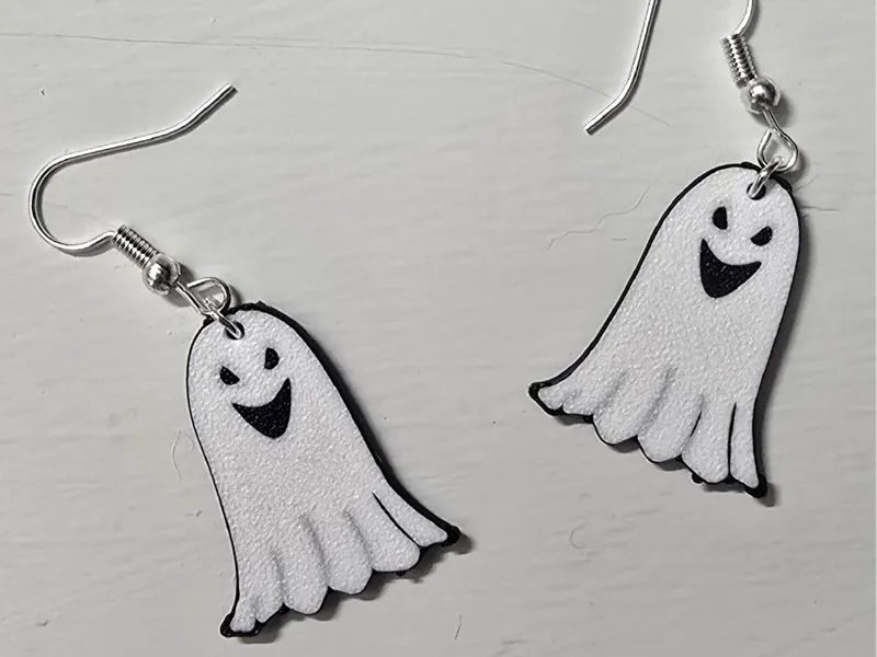 ghost Halloween earrings