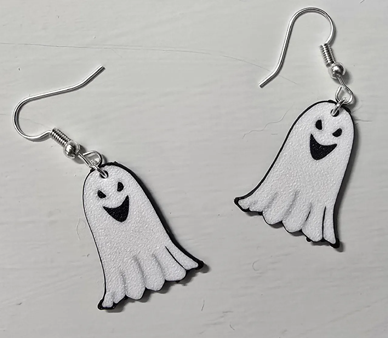 ghost Halloween earrings view 2