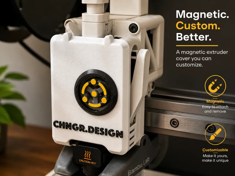Magnetic Extruder Cover – Bambu A1 Series