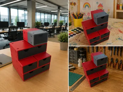 Various Modular Drawers Infinitely Expandable