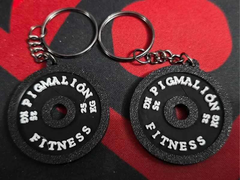 Parametric Weight Plate Keychain