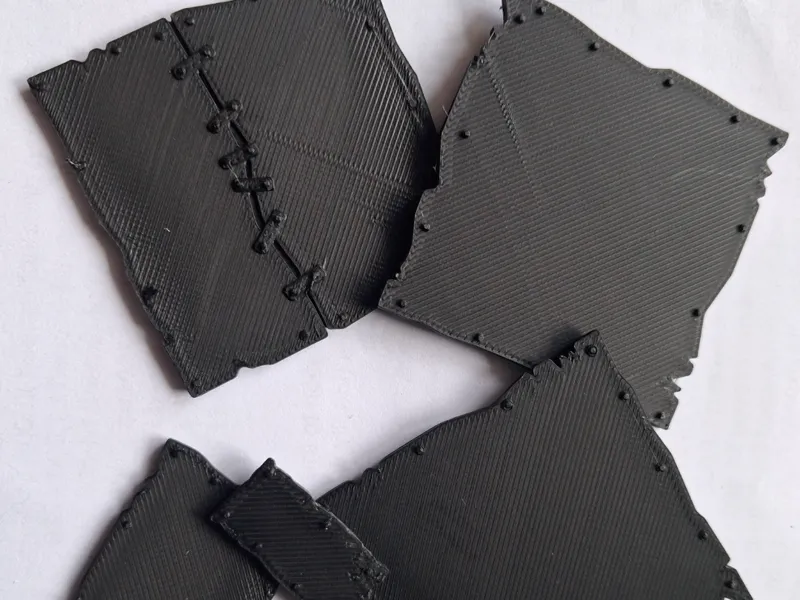 Ork Plates with round rivets - 28mm Scale