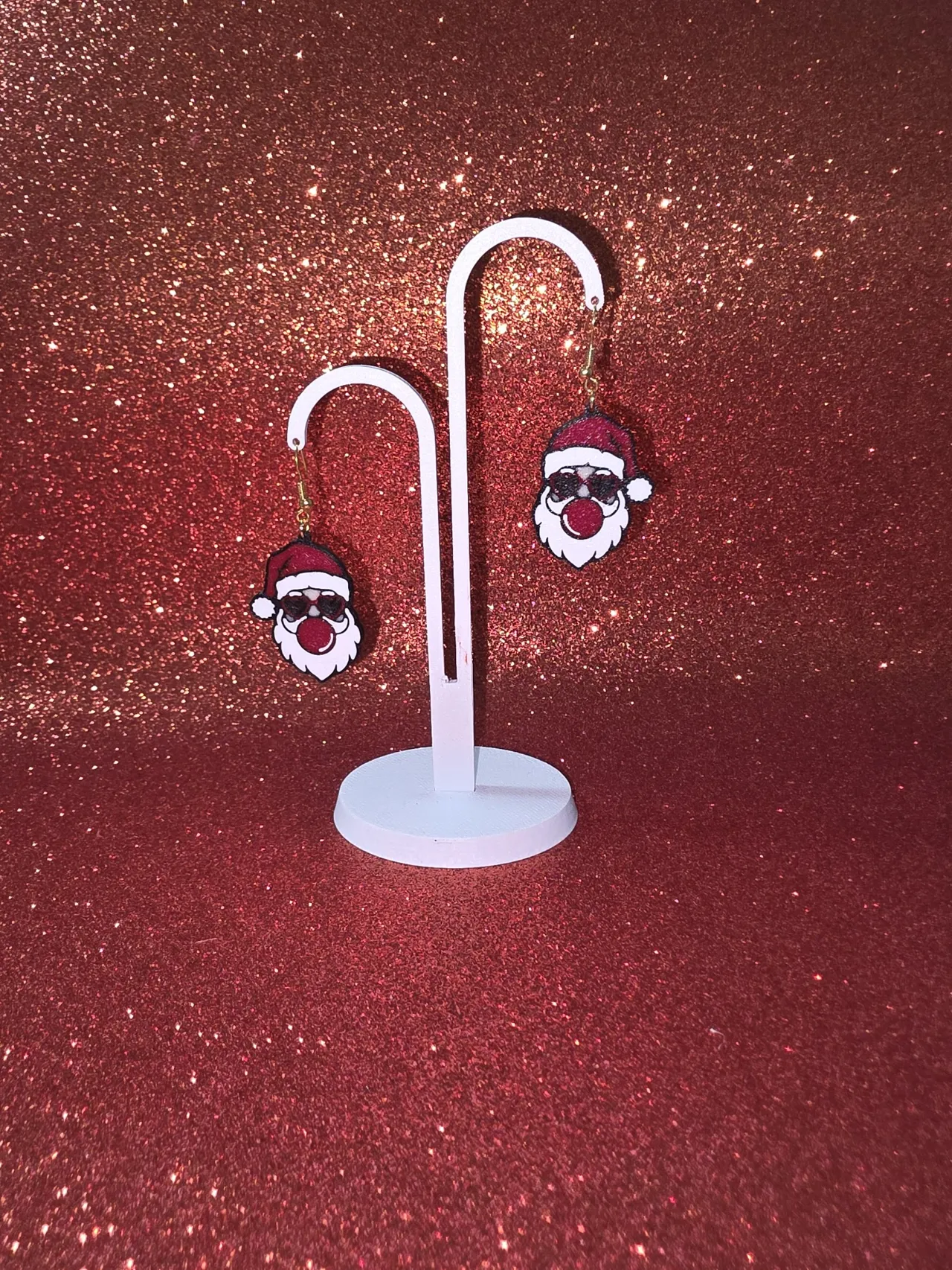 Santa fashion earrings view 3