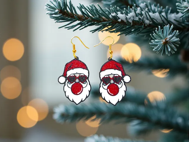 Santa fashion earrings
