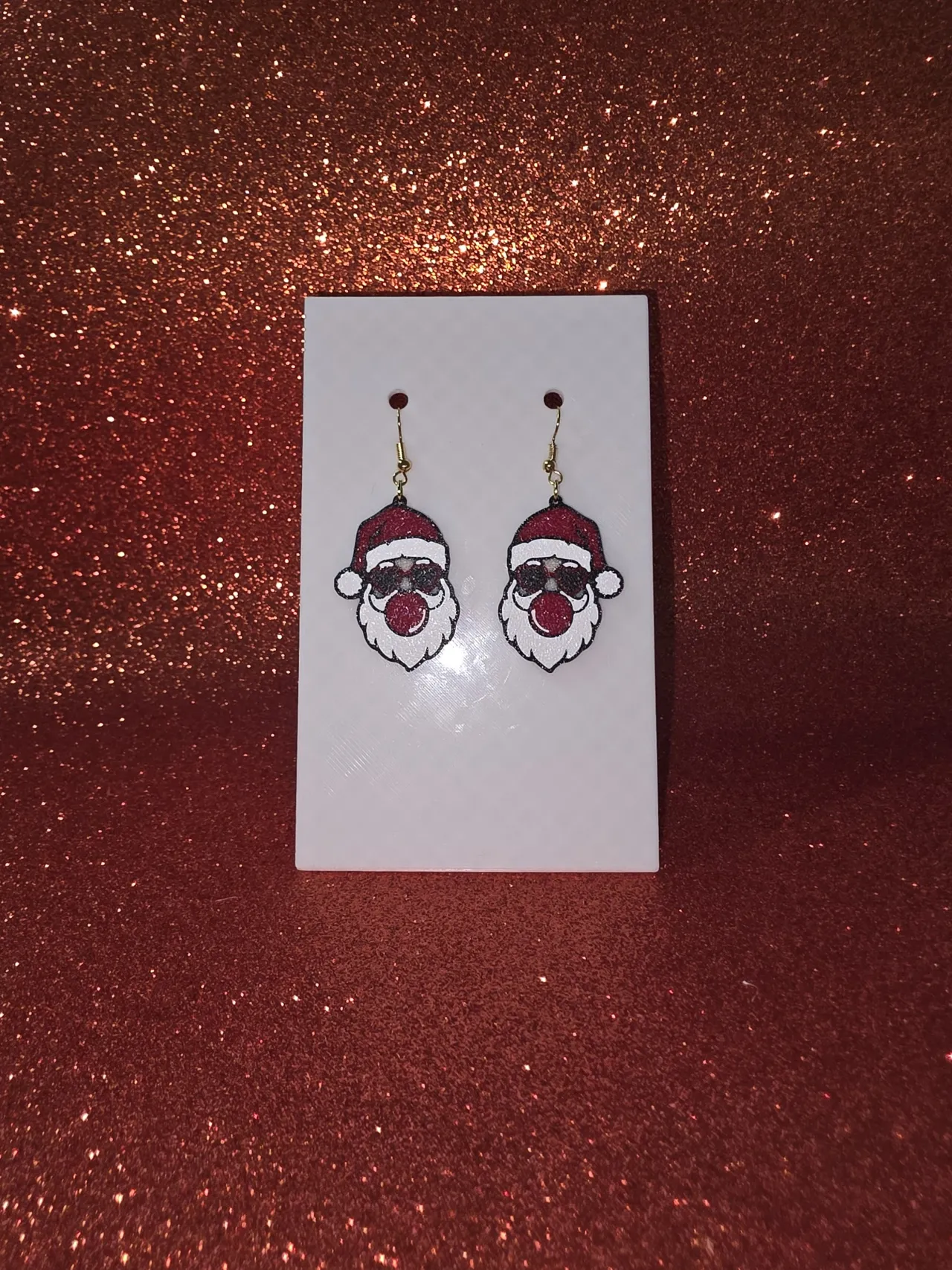 Santa fashion earrings view 2