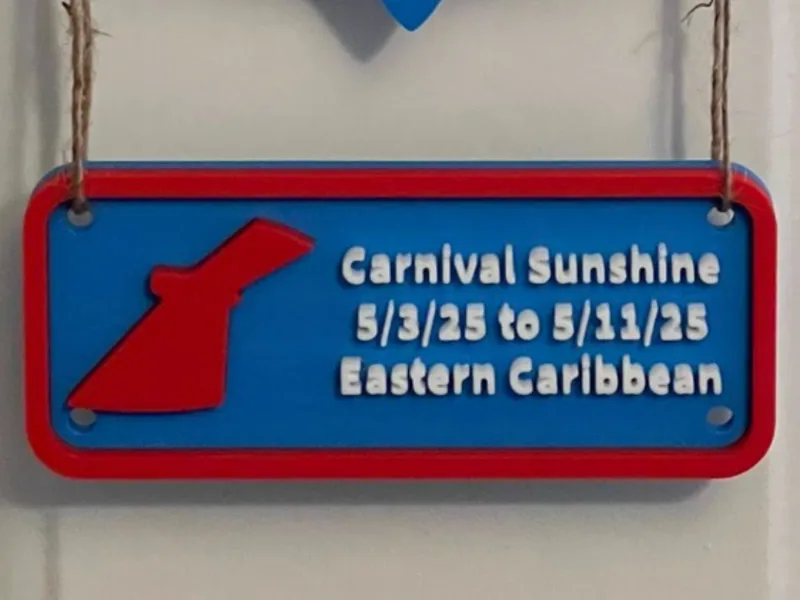 Cruise Door Hangar Sign - Tag