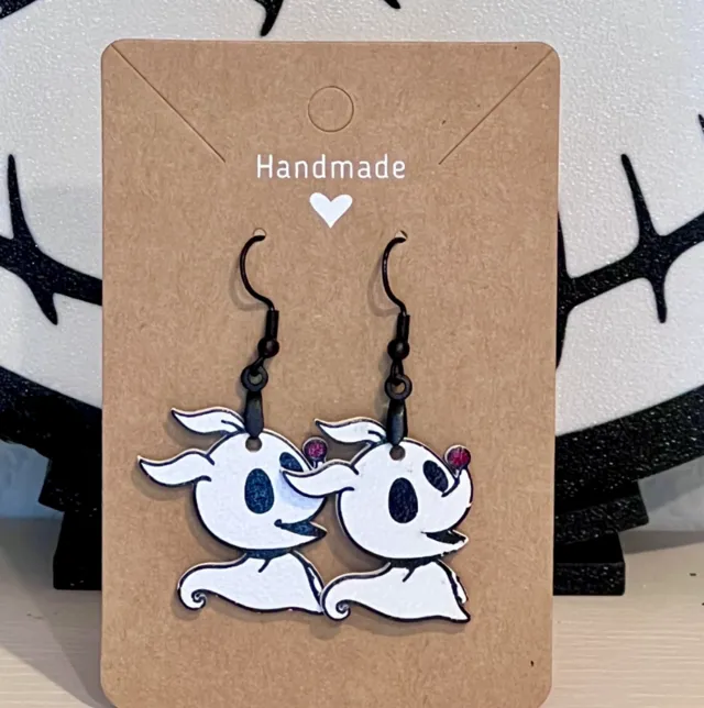 Zero Earrings Nightmare Before Christmas Dual Side