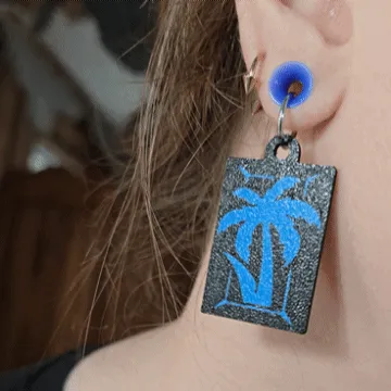 WWE Jey Uso Logo Earrings view 3