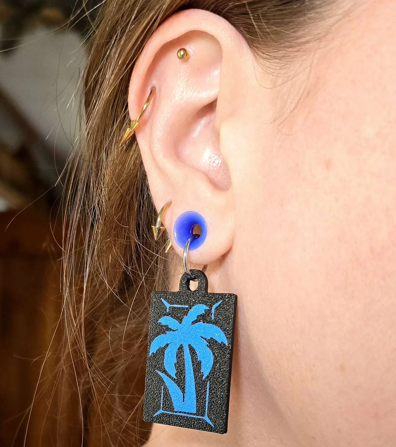WWE Jey Uso Logo Earrings view 2