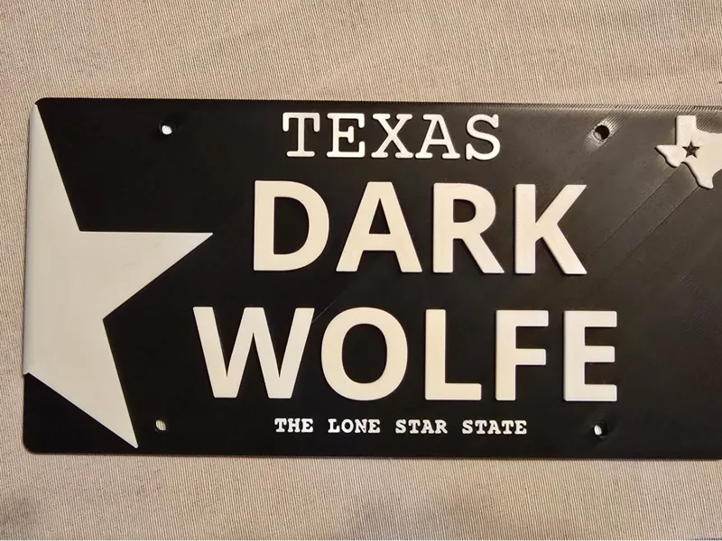 Texas License plate frame