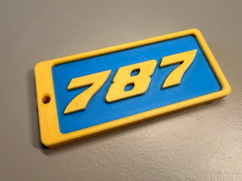 Boeing 787 Crewtag