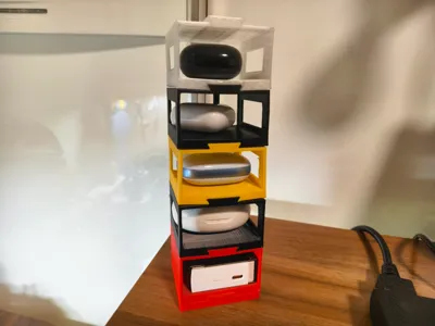Expandable Storage Box for Bluetooth Earbud Charging Cases (Bluetooth Earbud Charging Station)