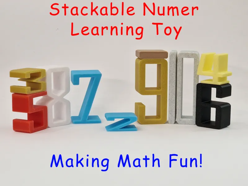 Stackable Number Learning Toy