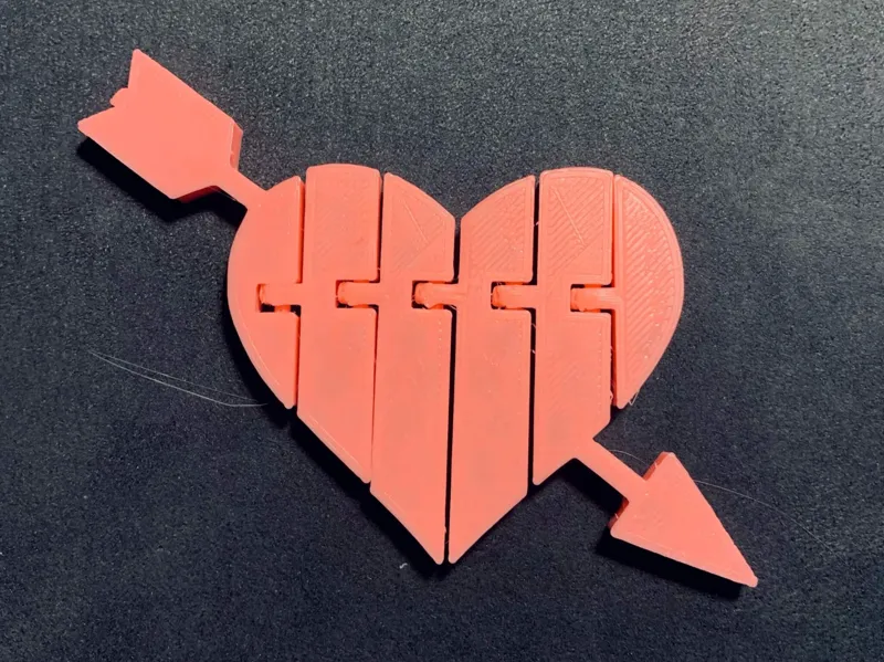 Herz-mit-Pfeil-Symbol zum Valentinstag Flexi