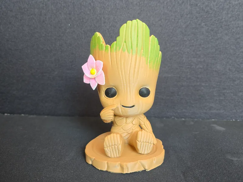 Vaso da Fiori a forma di Groot Baby