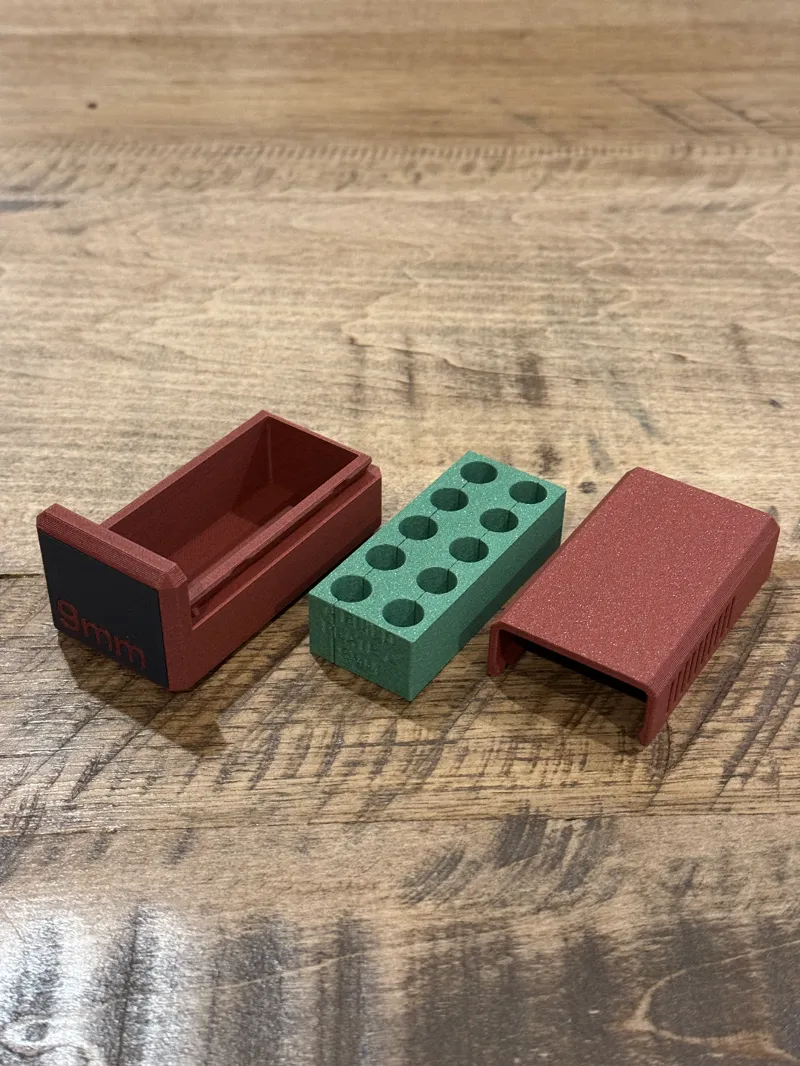 9mm ammo box ammunition storage 10 rounds BBOX