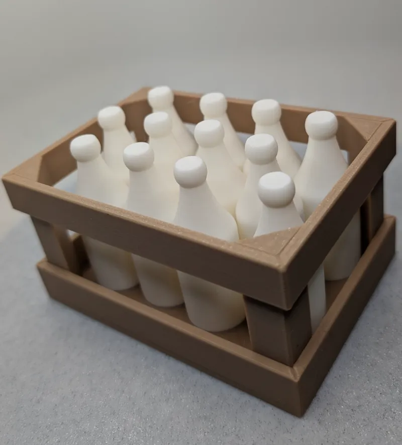 DIY Wooden Crate for Milk Bottles