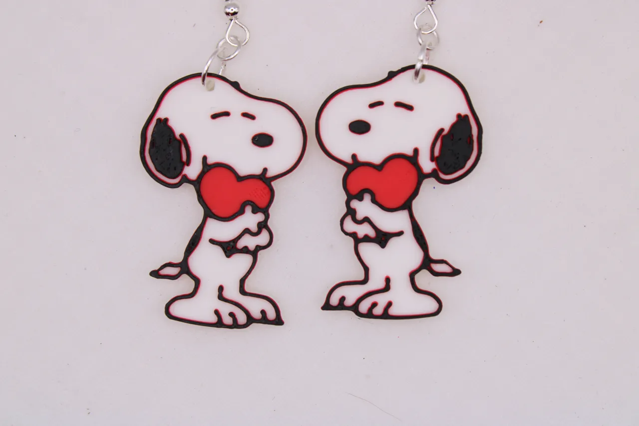 Snoopy - Valentine Earrings view 4