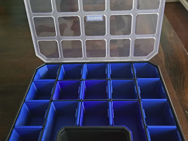 KOBALT 17-Compartment Divided Organizer Bins