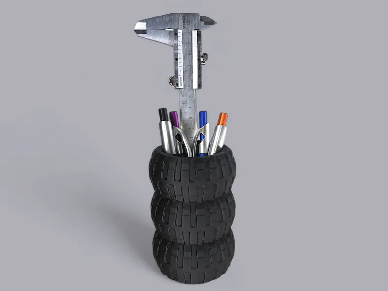 Brick Tire Pen Holder