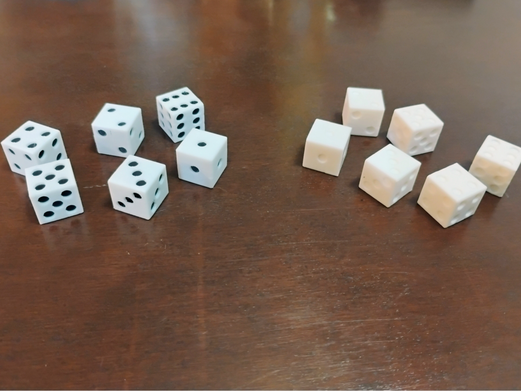 Single Digit Six Sided Dice