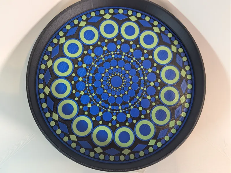 Mandala Dice Tray/Bowl - 3 color print