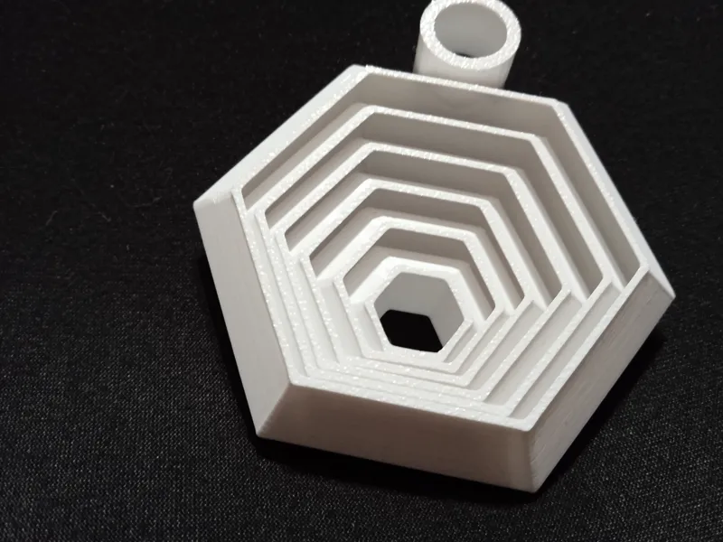 hexagonal fidget keychain