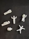 All 8 poses together (0.2mm layer, 2 walls, 5% infill)