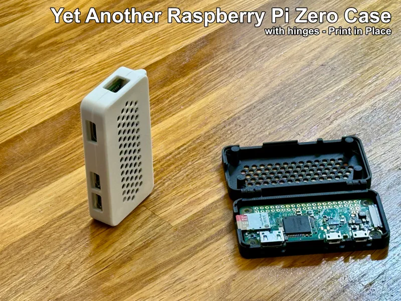 Yet Another Raspberry Pi Zero Case - With Hinges