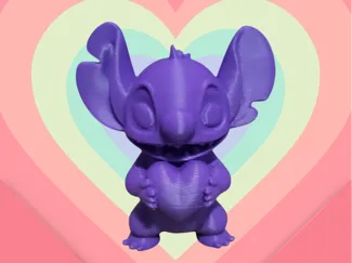 Stitch holding heart