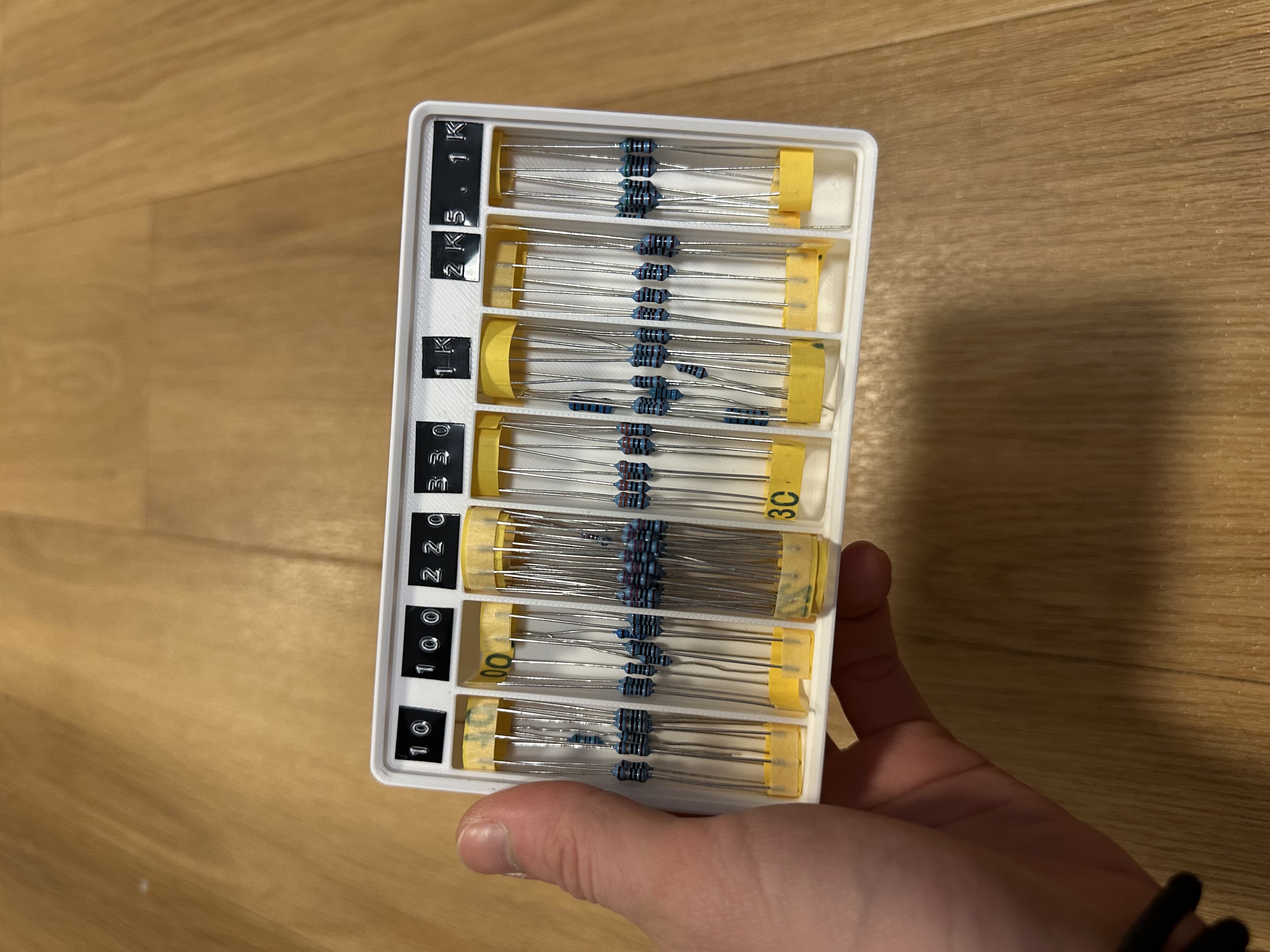 Miniatura 2 do modelo 3D Gridfinity resistor bin