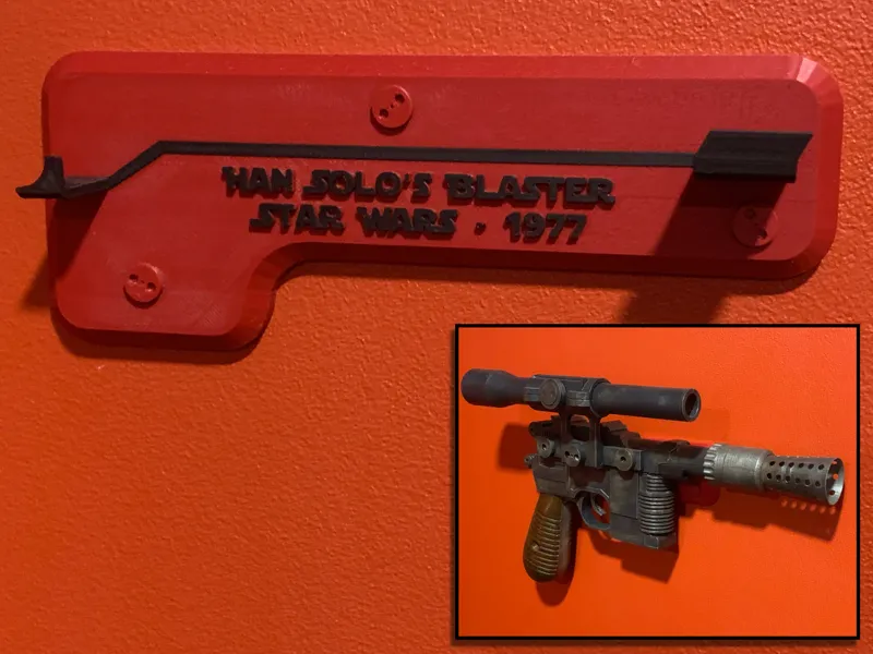 Han Solo Blaster - Wall Mount 