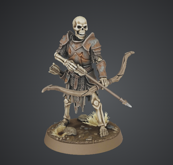 Miniatura 3 do modelo 3D DnD Skeleton Trio