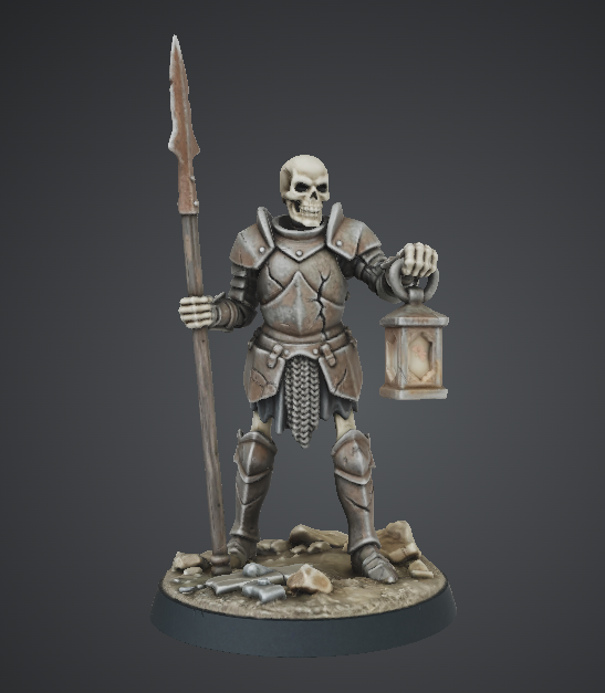 Miniatura 4 do modelo 3D DnD Skeleton Trio