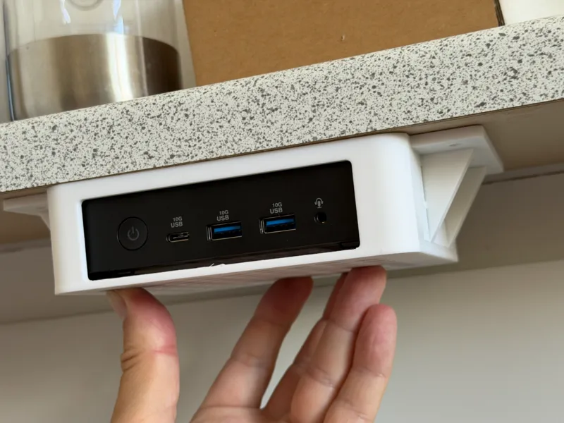 Wall or under shelf mount for Asus NUC 14