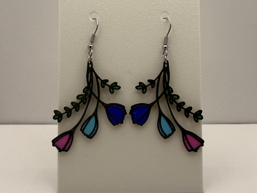 Enchanted Flower Dangle Earrings