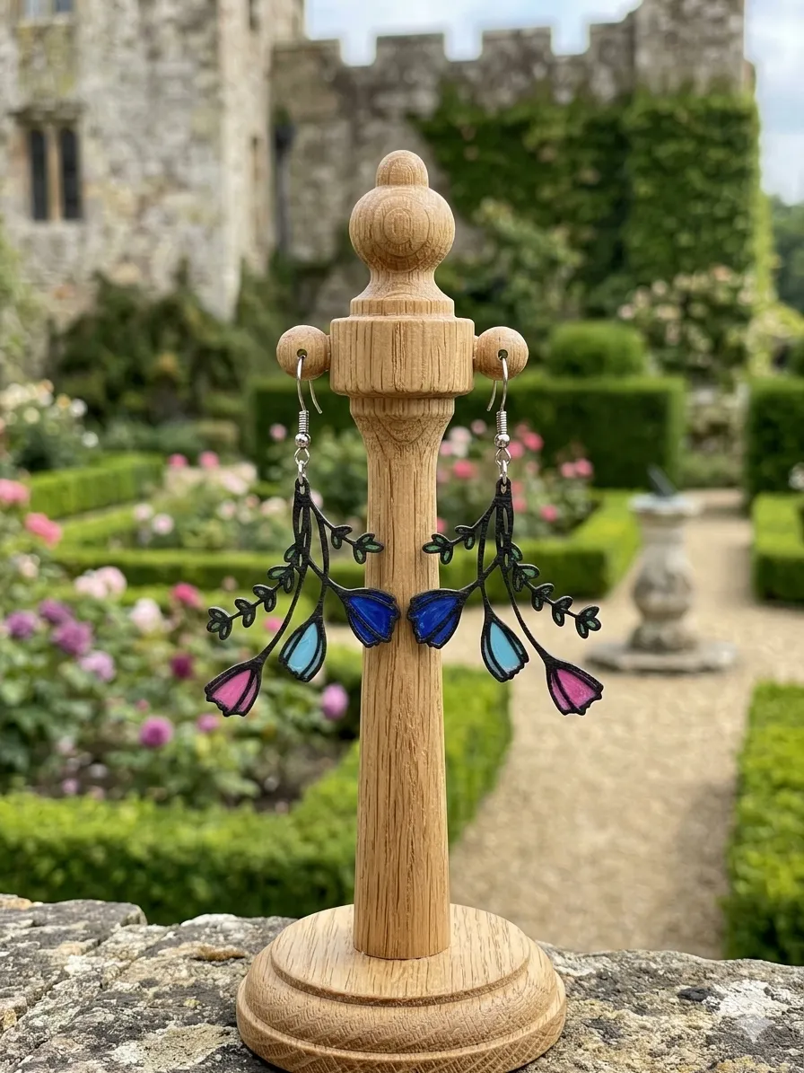 Enchanted Flower Dangle Earrings view 2