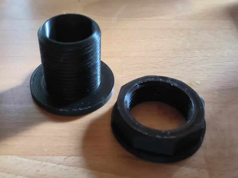 Tankdurchführung 1 Zoll + Dichtung & Kontermutter