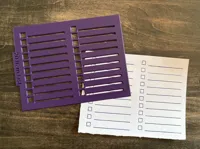 20 Item List - sized for Scrap Paper Tray